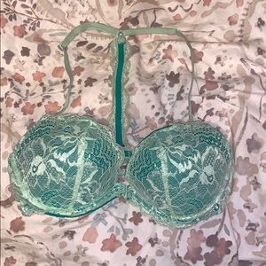 front clasp lace mint bra